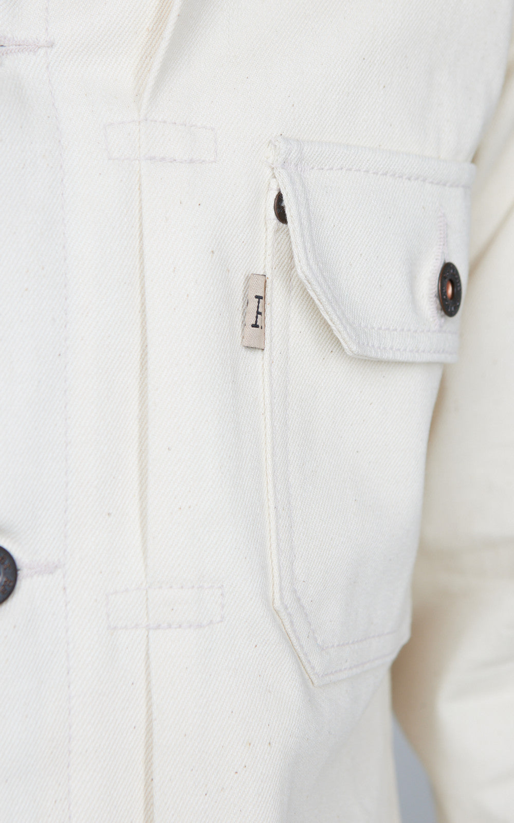 Railcar Fine Goods Type 2 Jacket Selvedge Ecru Natural 12oz