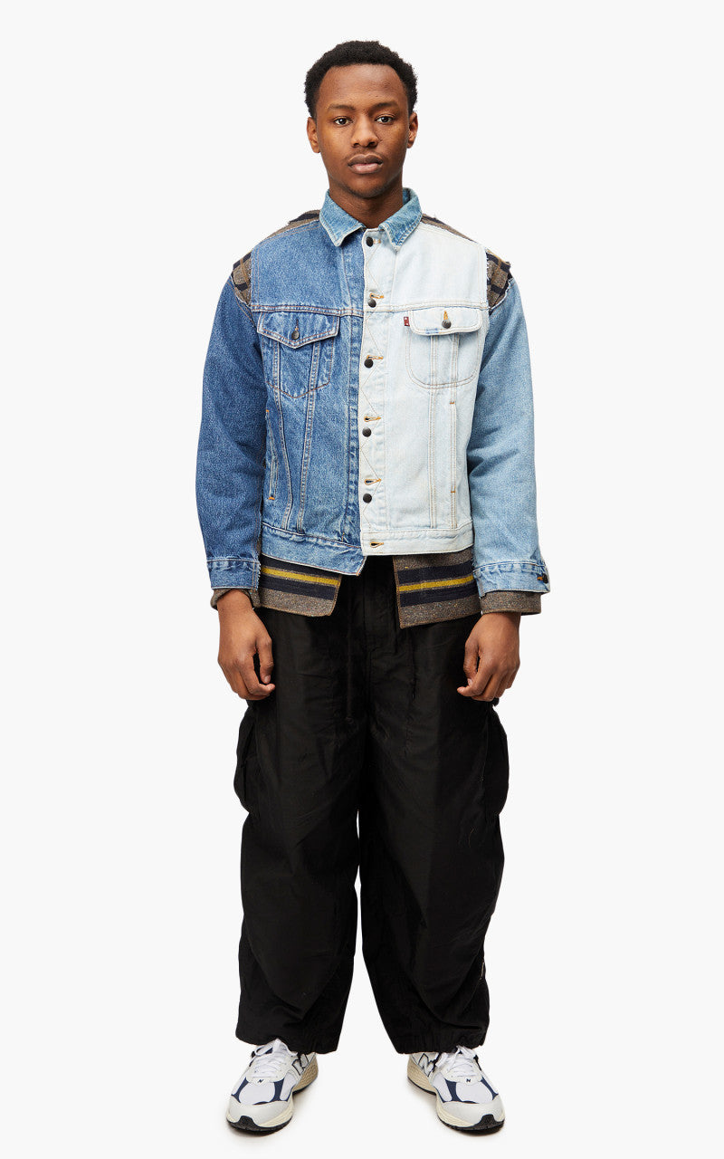 Needles Rebuild by Needles Jean Jacket Blanket Covered Reversible Small