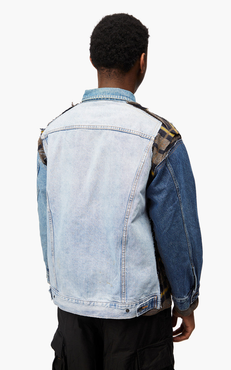 Needles Rebuild by Needles Jean Jacket Blanket Covered Reversible Small