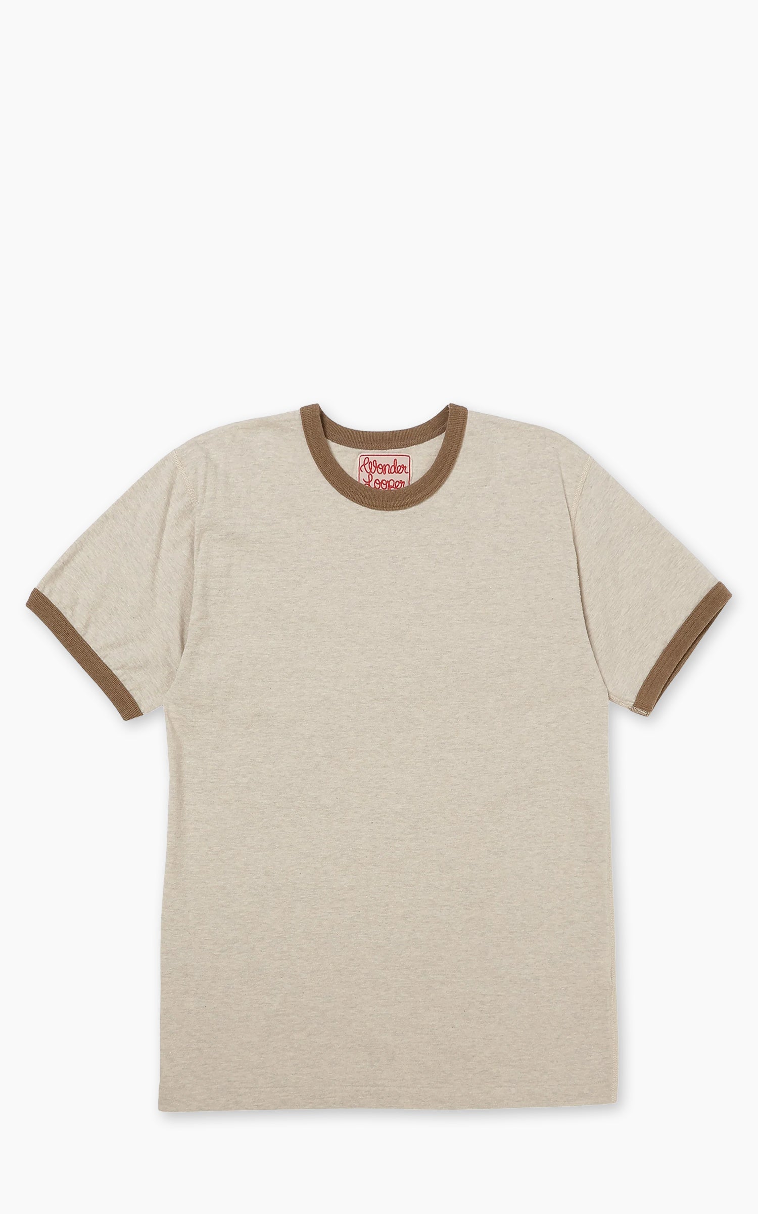 Wonder Looper Recycled Cotton Foxfibre® Ringer T Stone