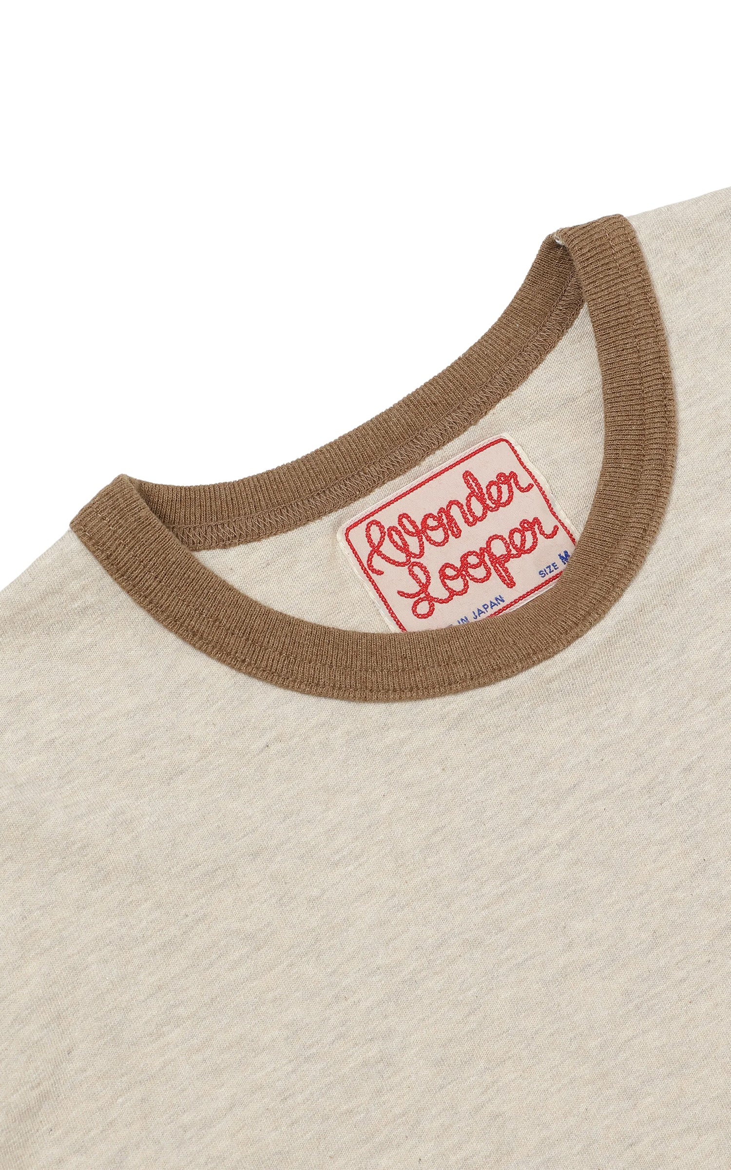Wonder Looper Recycled Cotton Foxfibre® Ringer T Stone
