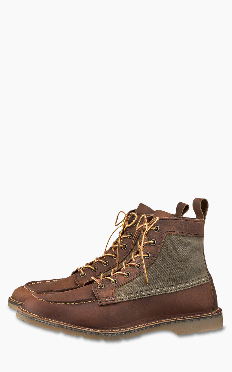 Red Wing Shoes 3335D Weekender Canvas Moc Copper Rough & Tough
