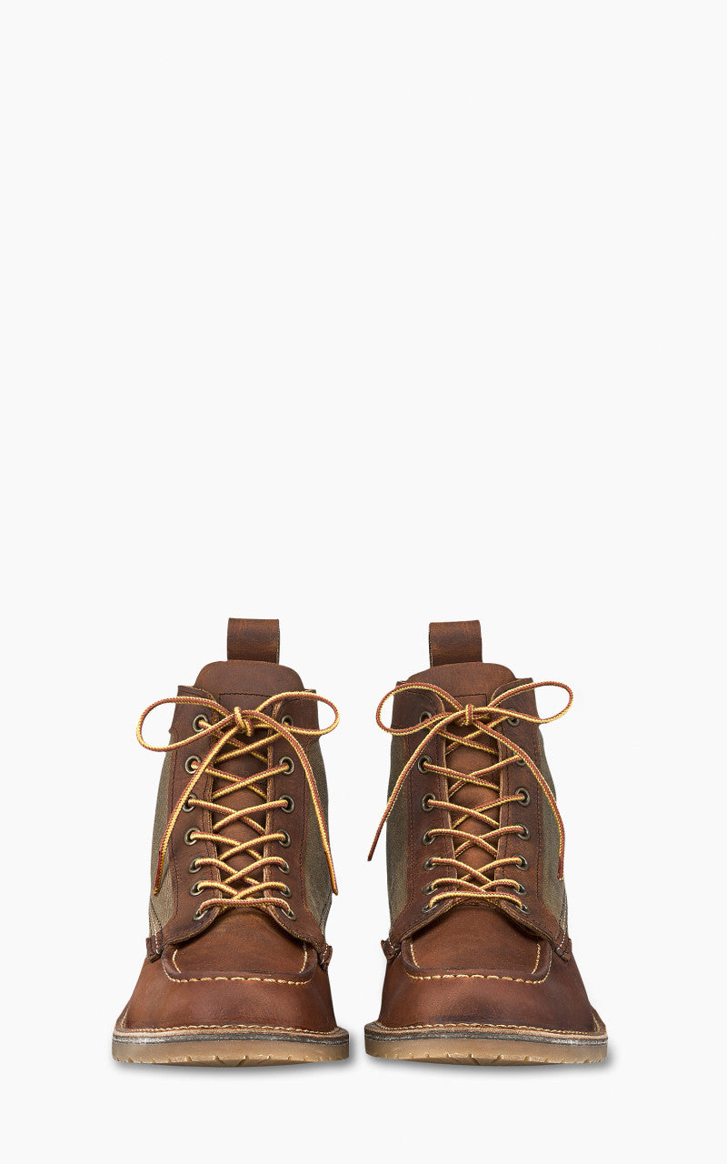 Red Wing Shoes 3335D Weekender Canvas Moc Copper Rough & Tough