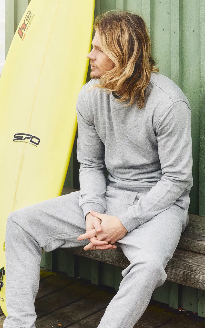 Resteröds Bamboo Sweatpants Grey Melange