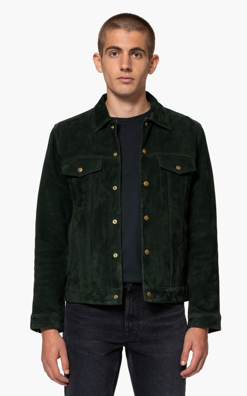 Nudie Jeans Robby Nubuck Racing Green
