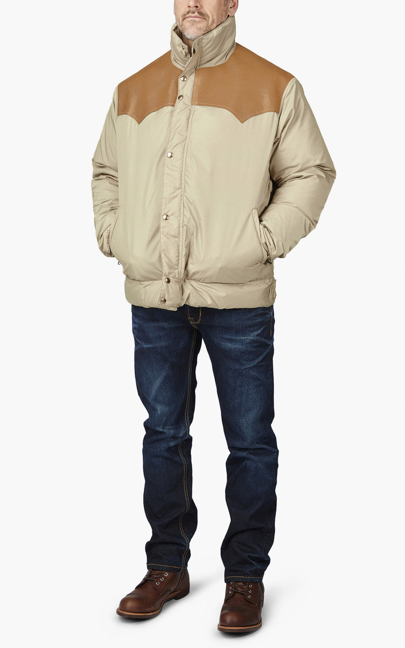 Rocky Mountain Featherbed Down Short Shell Jacket Tan