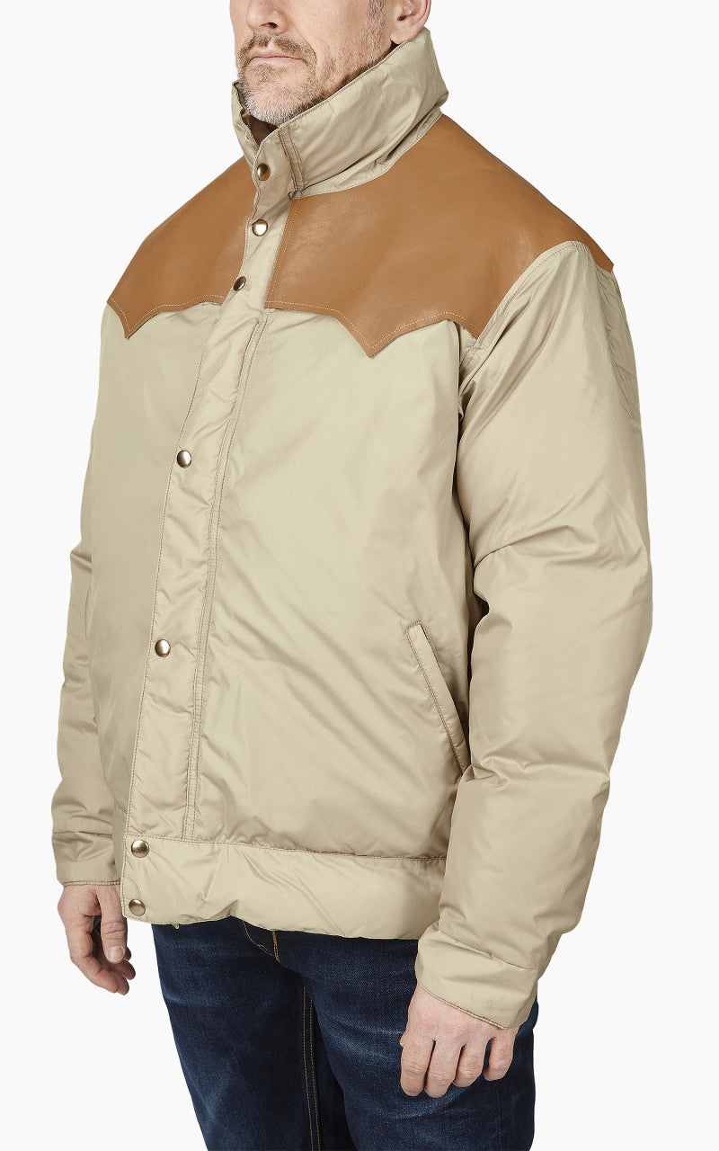 Rocky Mountain Featherbed Down Short Shell Jacket Tan