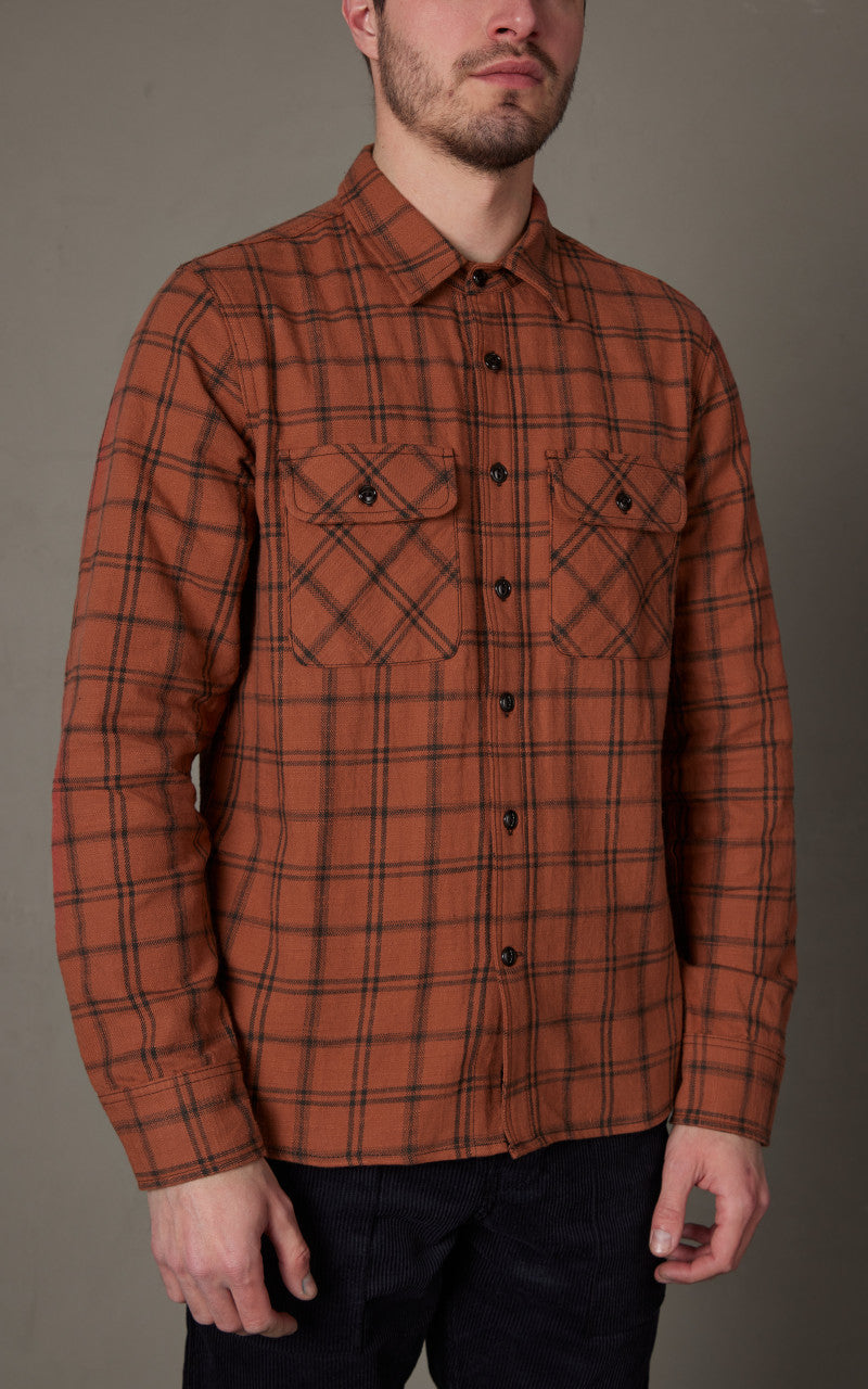 Rogue Territory Field Shirt Rust Plaid