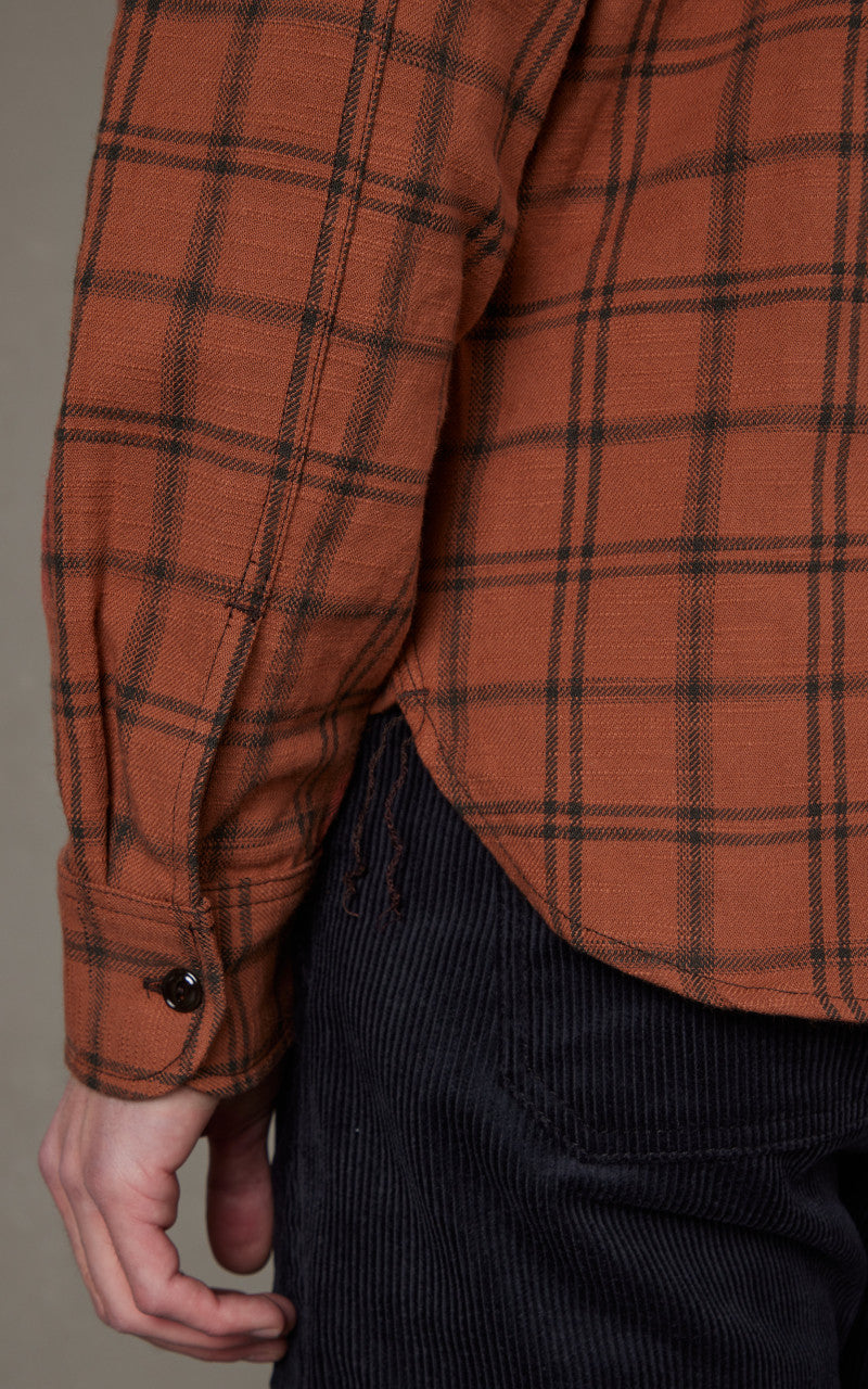 Rogue Territory Field Shirt Rust Plaid