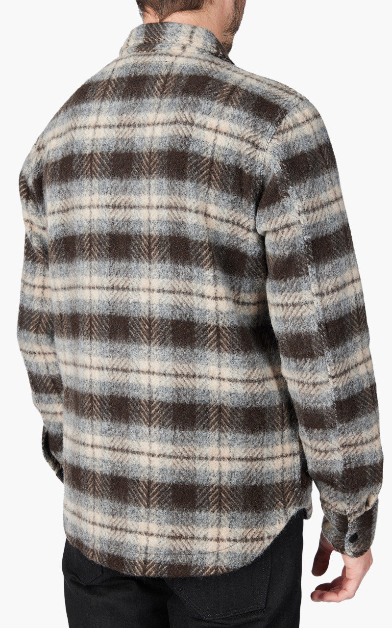 Rogue Territory Field Jacket Brown Plaid Mohair