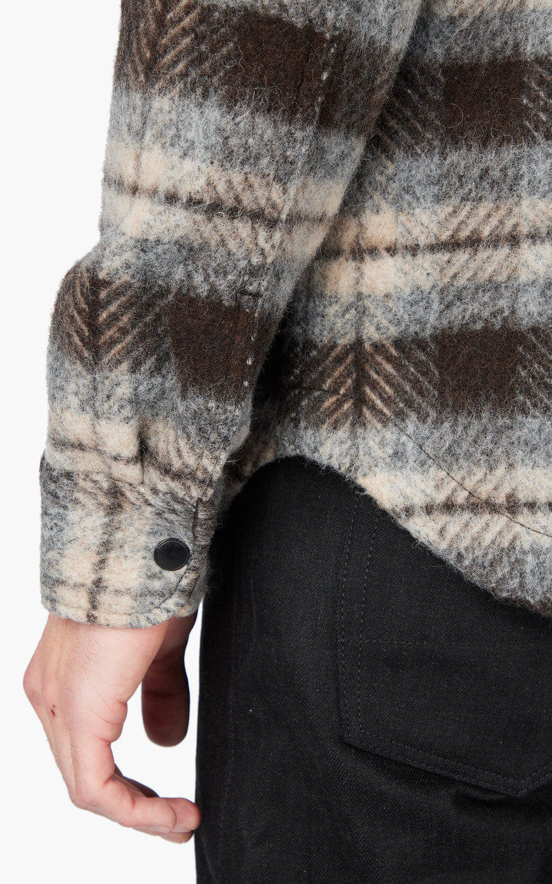 Rogue Territory Field Jacket Brown Plaid Mohair