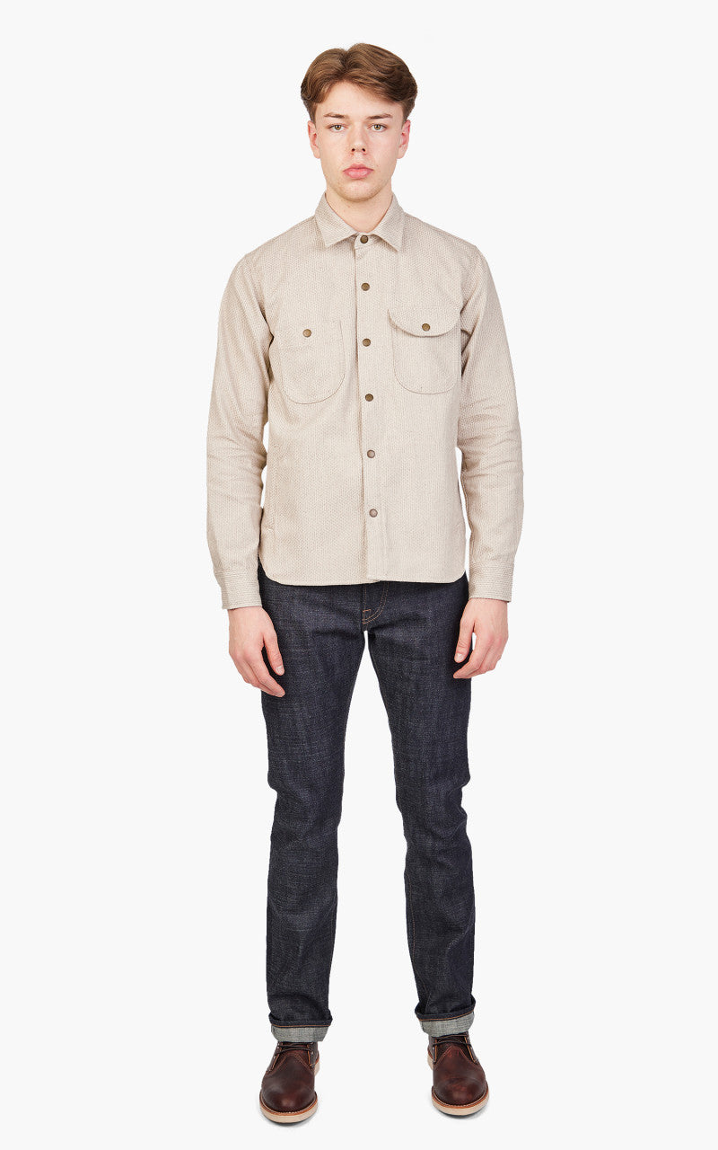 Rogue Territory Service Shirt Natural Sashiko