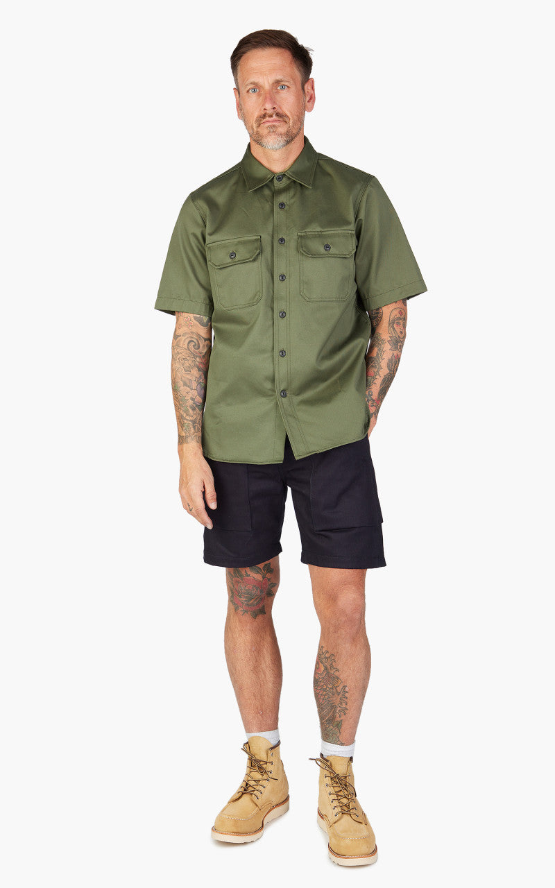Rogue Territory Field Shirt Twill Selvedge Olive 9oz