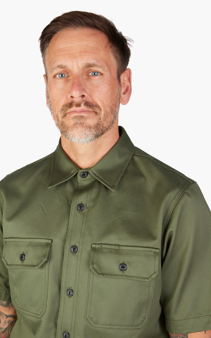 Rogue Territory Field Shirt Twill Selvedge Olive 9oz