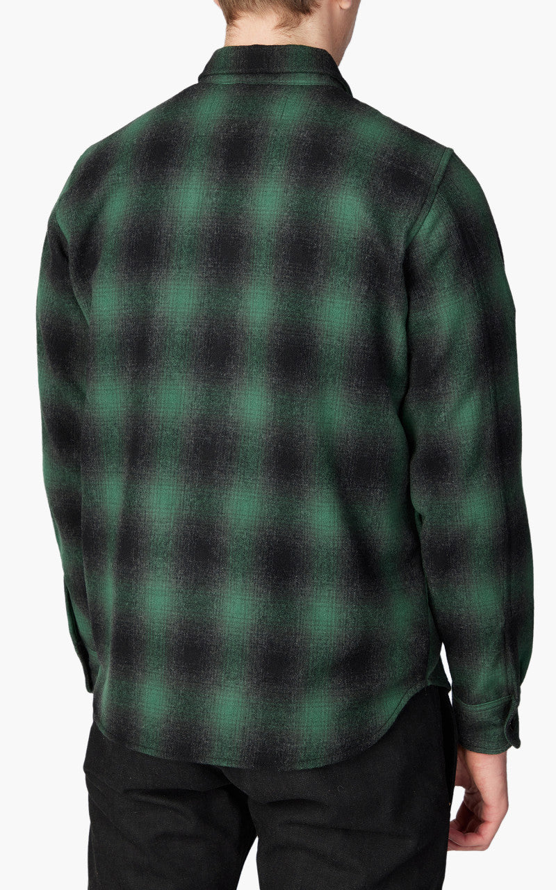 Rogue Territory Plaid Wool Utility Shirt Green