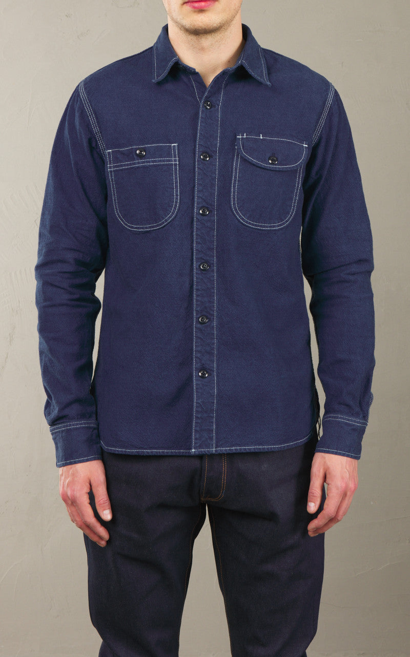 Rogue Territory Work Shirt Overdyed Blue 10oz
