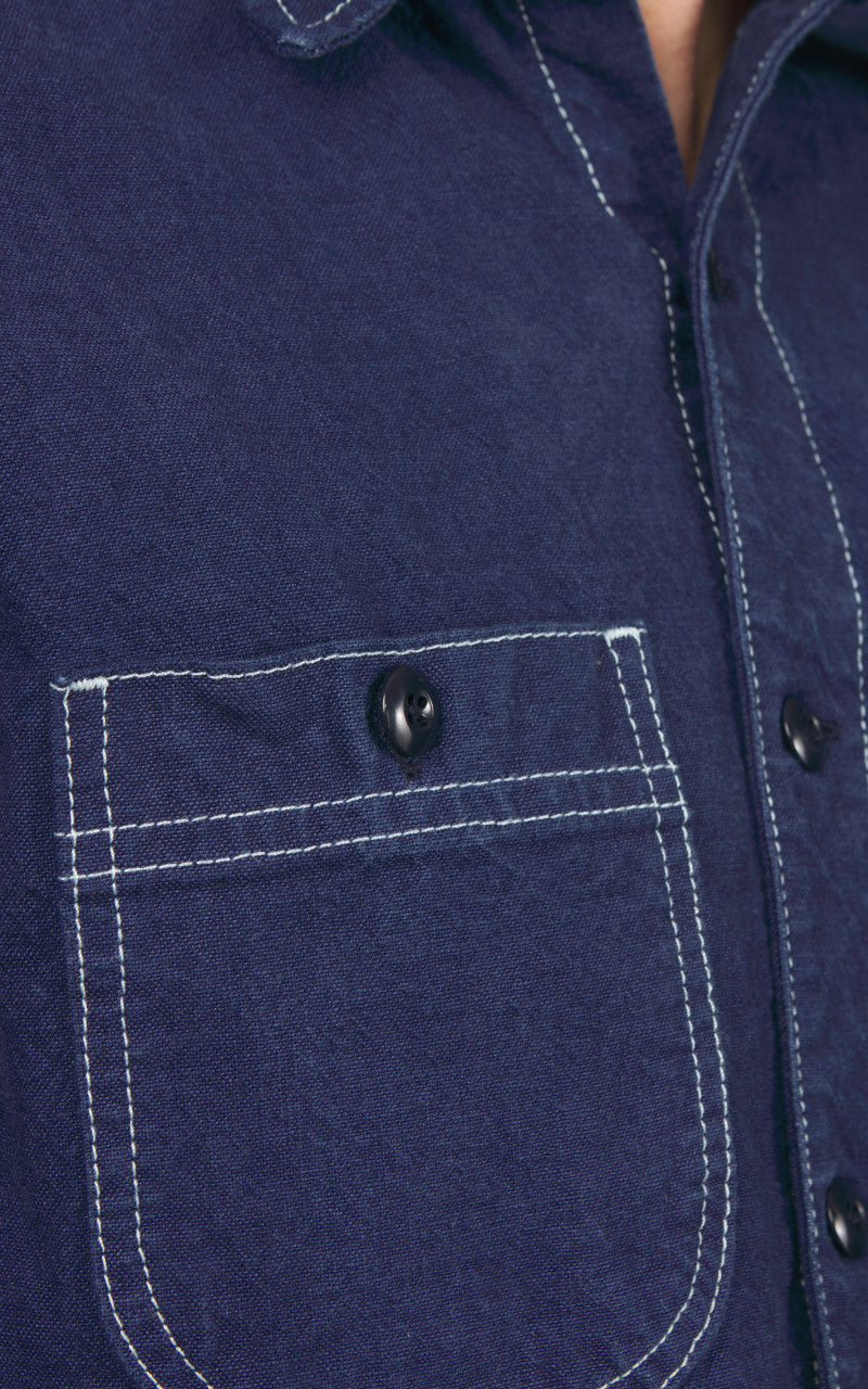 Rogue Territory Work Shirt Overdyed Blue 10oz