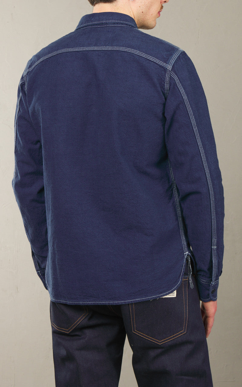 Rogue Territory Work Shirt Overdyed Blue 10oz