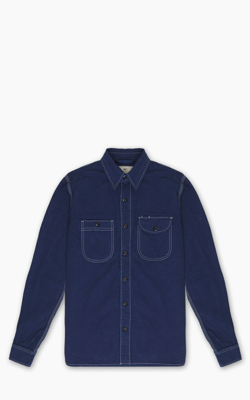Rogue Territory Work Shirt Overdyed Blue 10oz