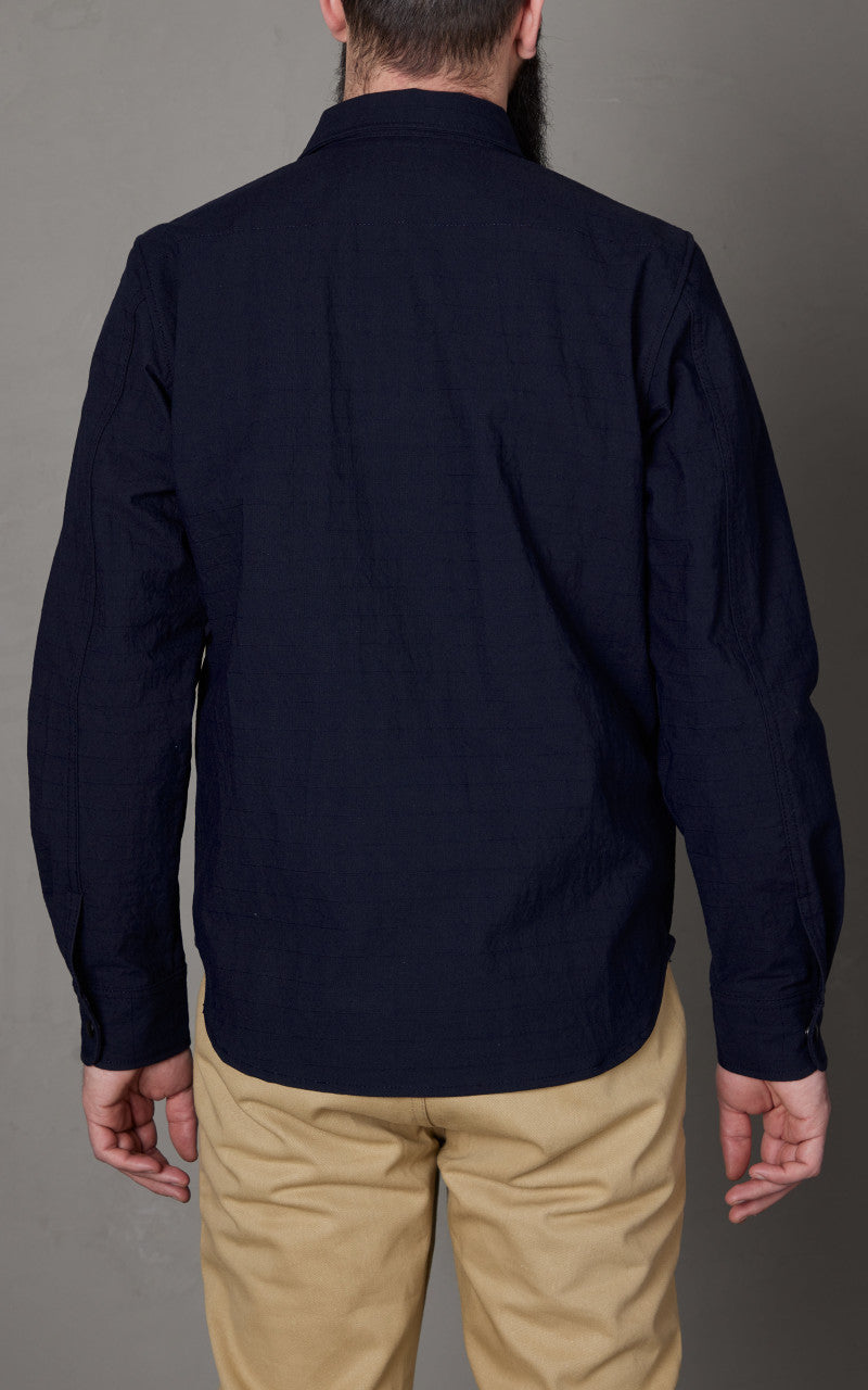Rogue Territory Oxford Overshirt Nylon Grid Navy
