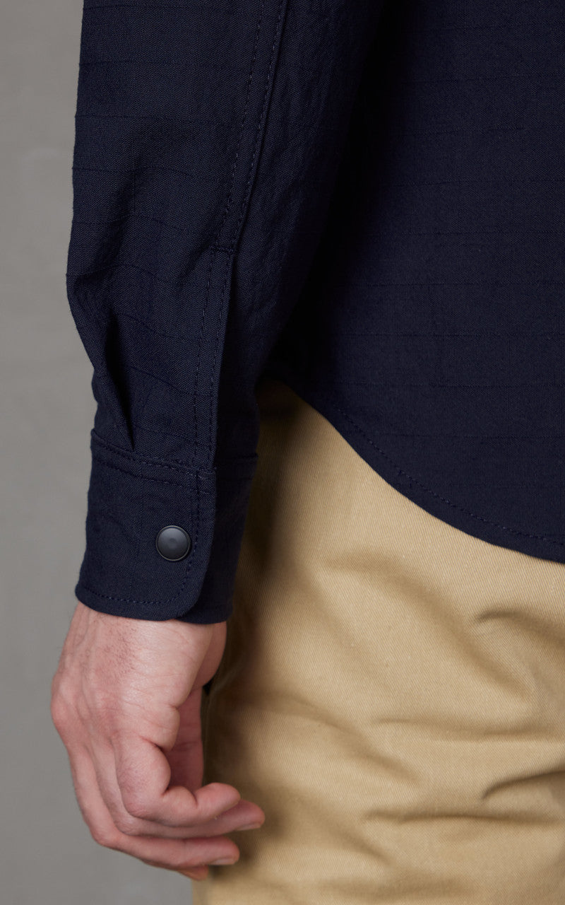 Rogue Territory Oxford Overshirt Nylon Grid Navy
