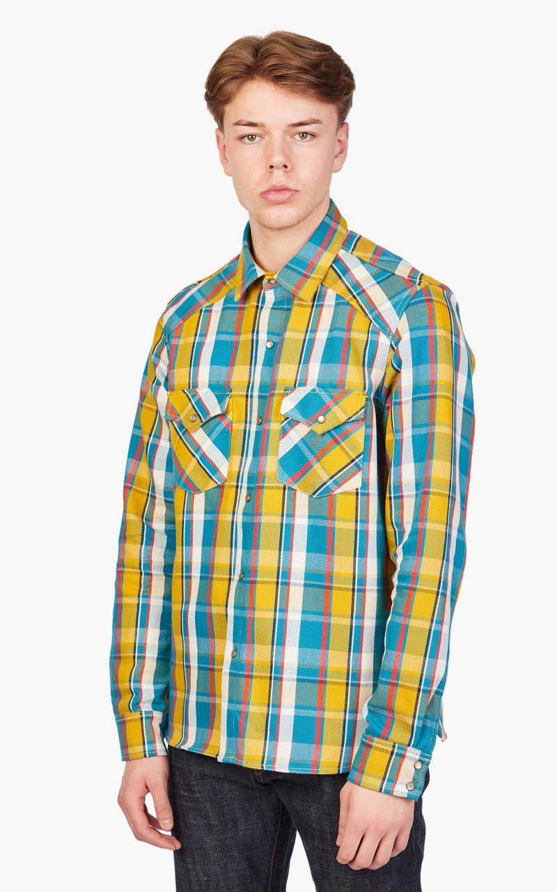 Rogue Territory Western Shirt Yellow Selvedge Plaid