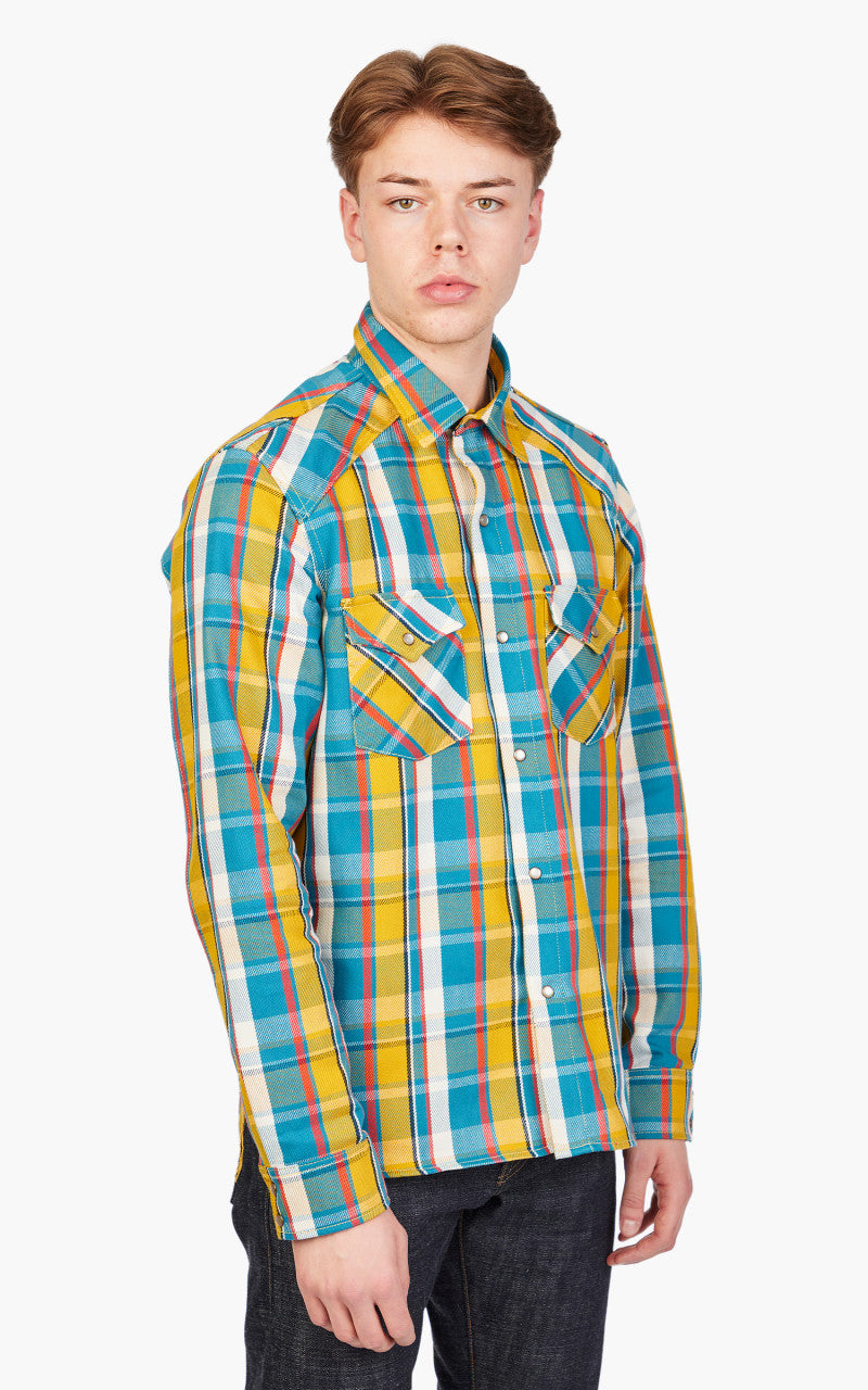 Rogue Territory Western Shirt Yellow Selvedge Plaid