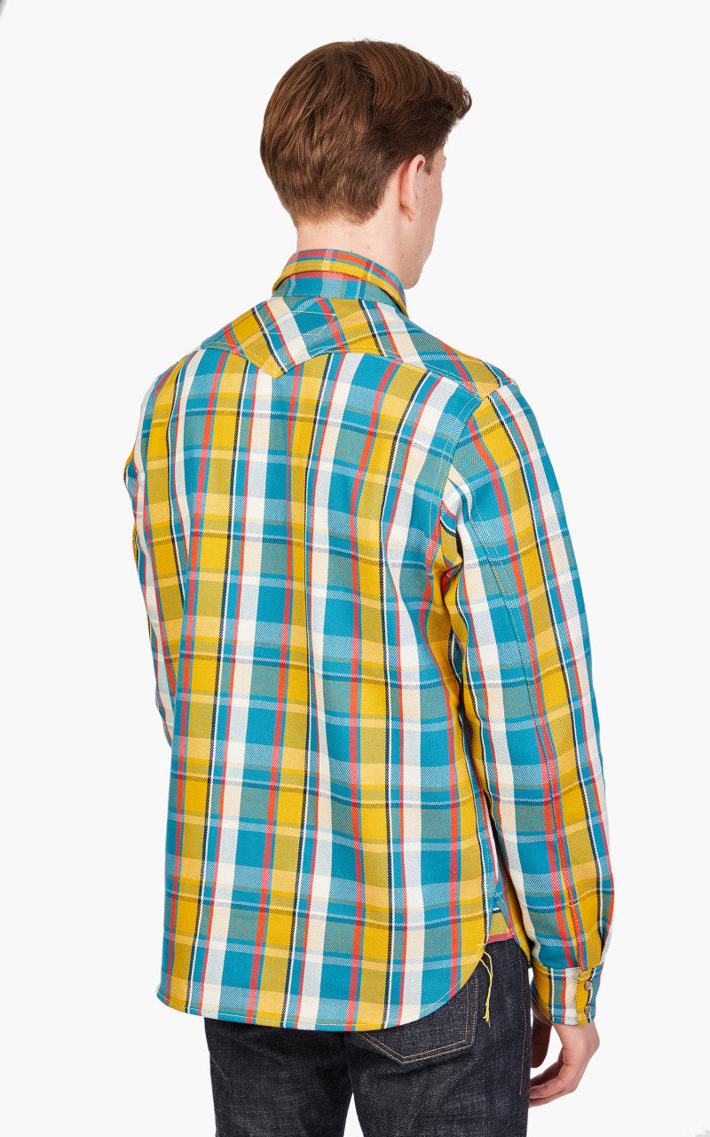 Rogue Territory Western Shirt Yellow Selvedge Plaid