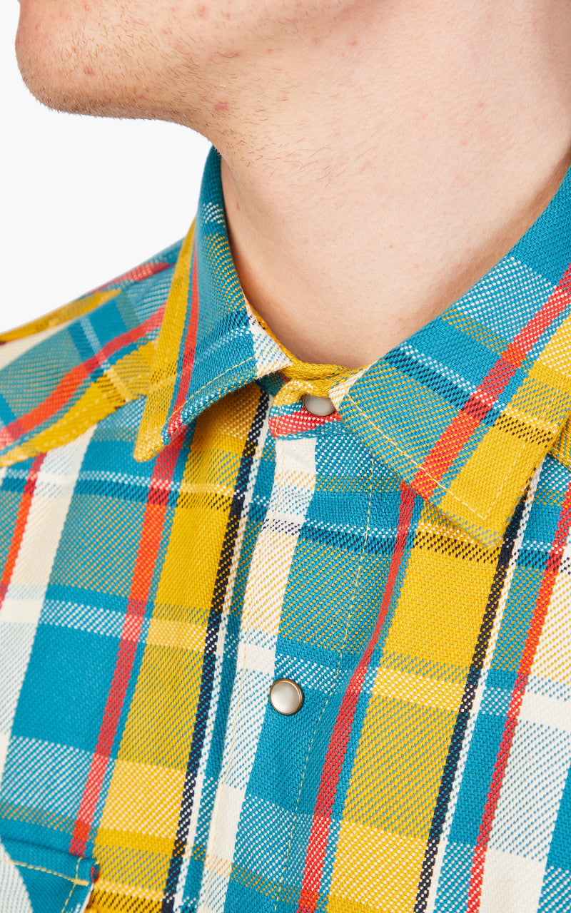 Rogue Territory Western Shirt Yellow Selvedge Plaid