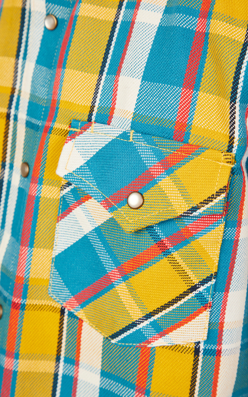 Rogue Territory Western Shirt Yellow Selvedge Plaid