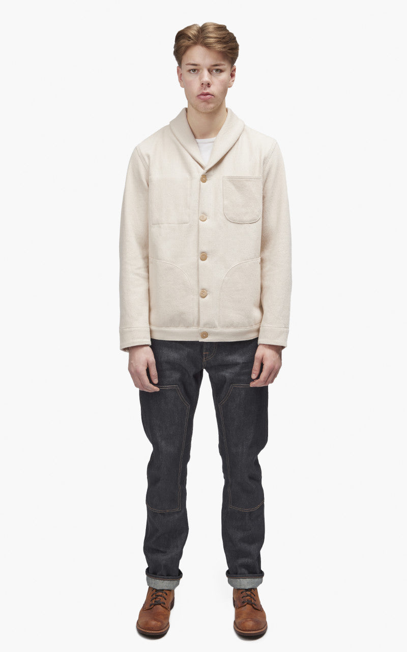 Rogue Territory Supply Jacket Shawl Collar Knit Denim Natural