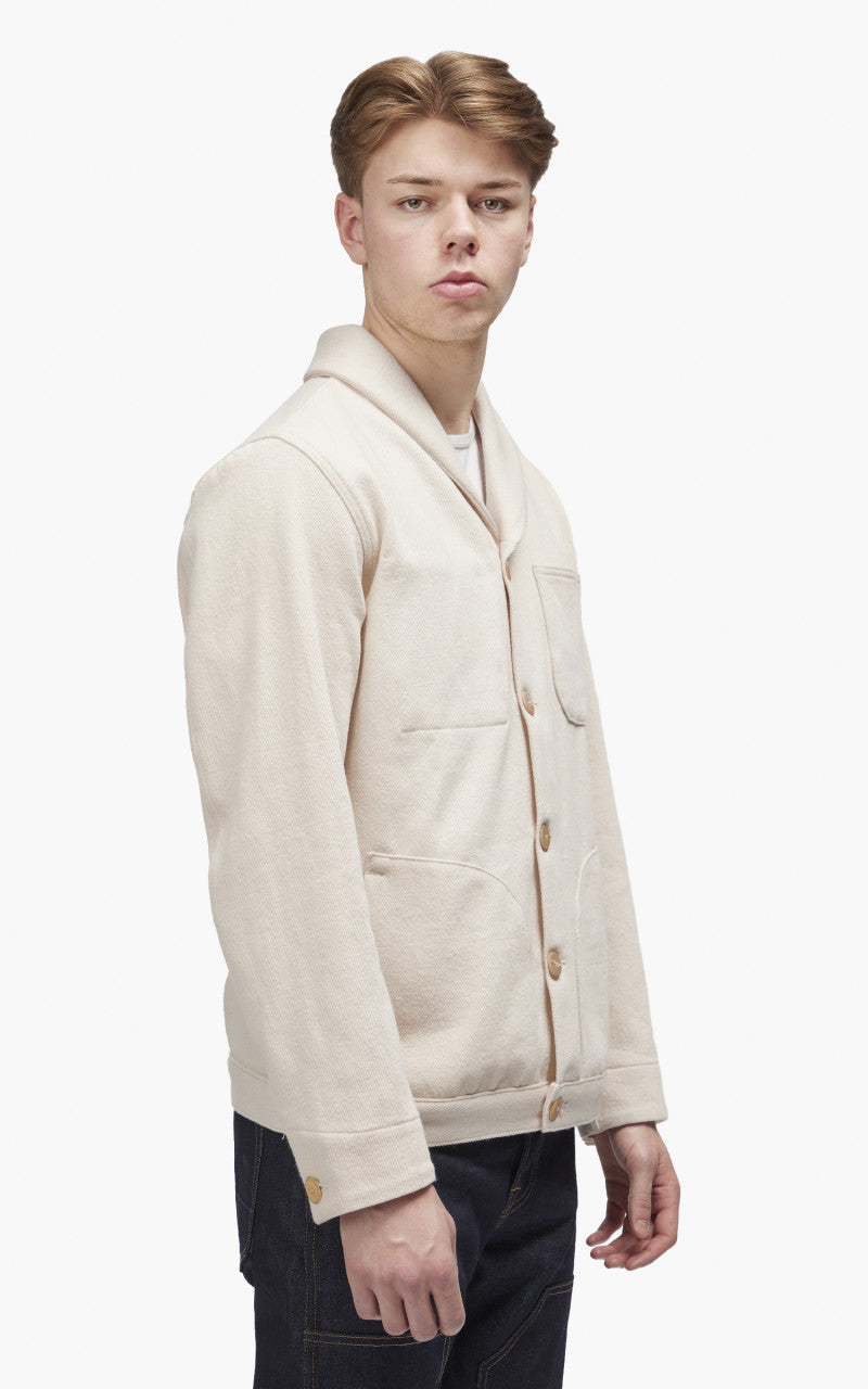 Rogue Territory Supply Jacket Shawl Collar Knit Denim Natural