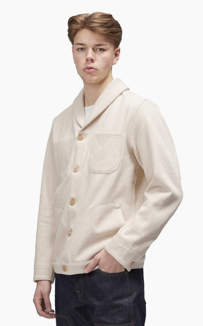 Rogue Territory Supply Jacket Shawl Collar Knit Denim Natural