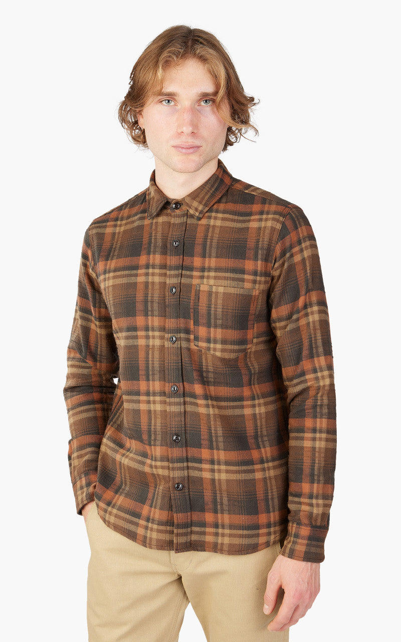 Rogue Territory Oxford Shirt Copper Plaid
