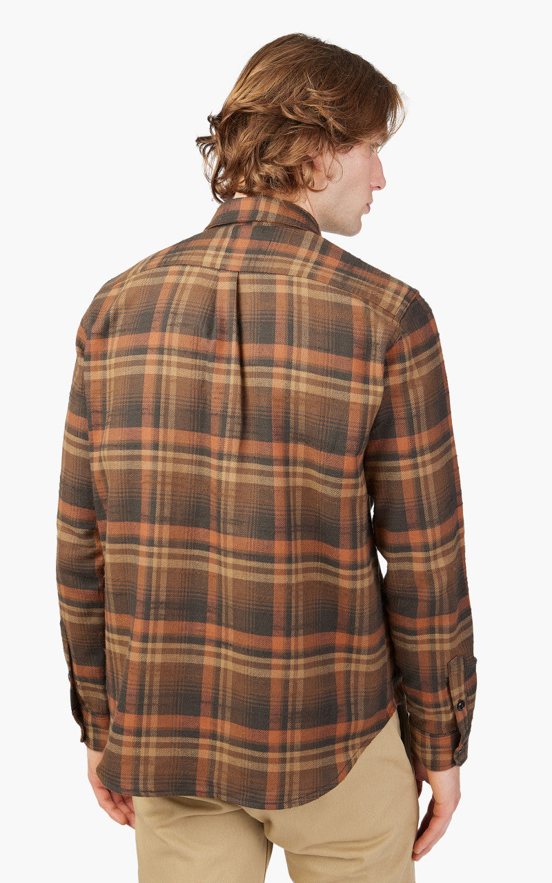 Rogue Territory Oxford Shirt Copper Plaid