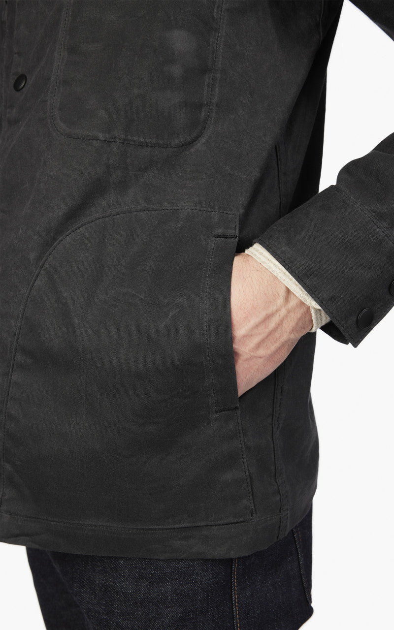 Rogue Territory Hooded Ridgeline Jacket Waxed Graphite