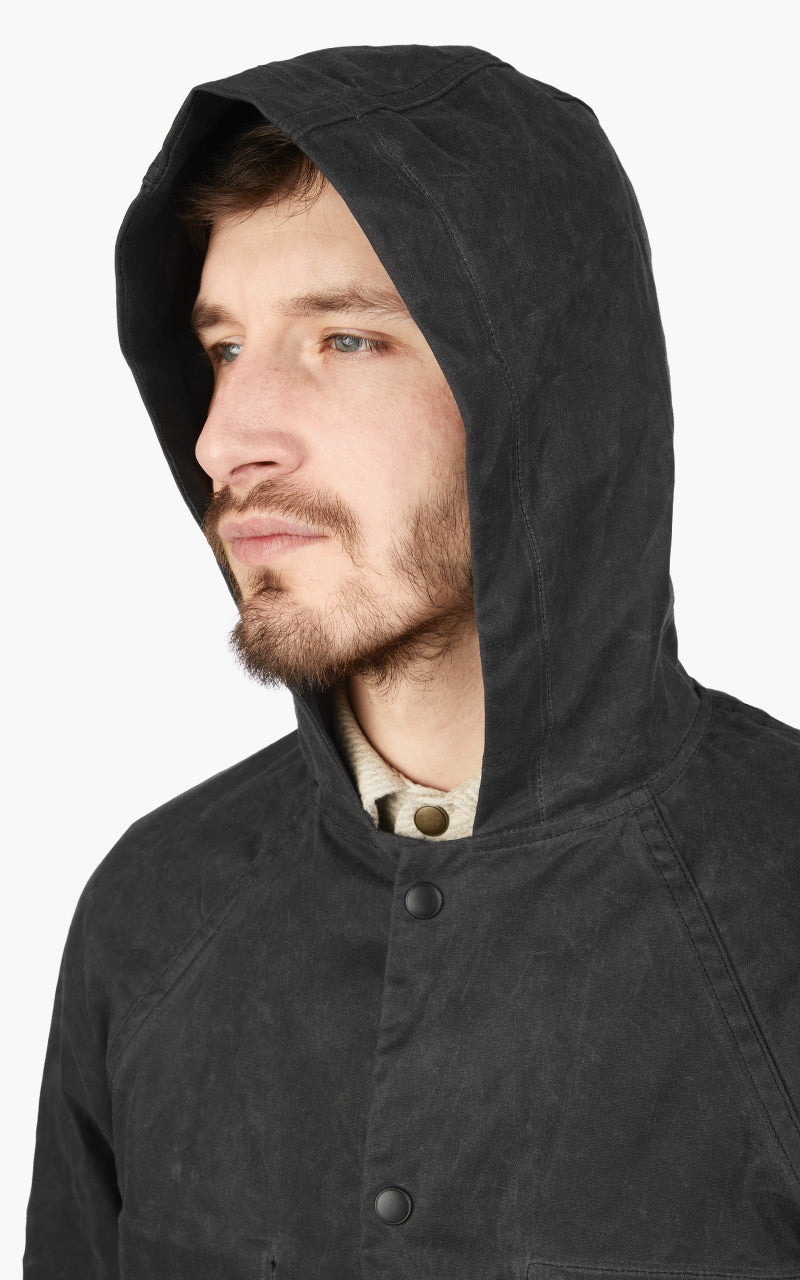 Rogue Territory Hooded Ridgeline Jacket Waxed Graphite