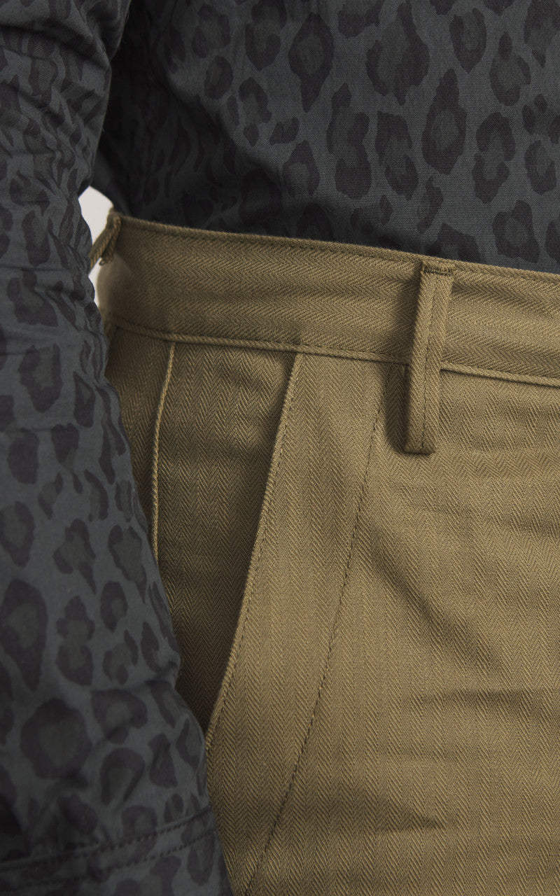 Rogue Territory Fatigue Pants Herringbone Olive