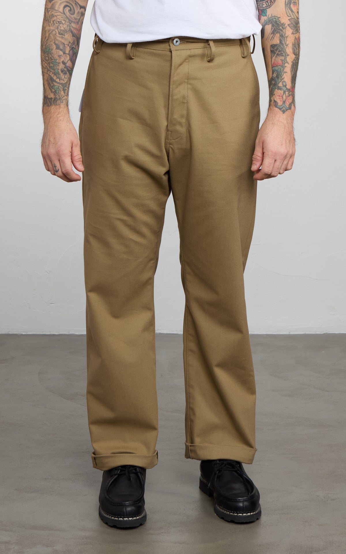 Rogue Territory Relaxed Trouser Selvedge Canvas Dyed Khaki