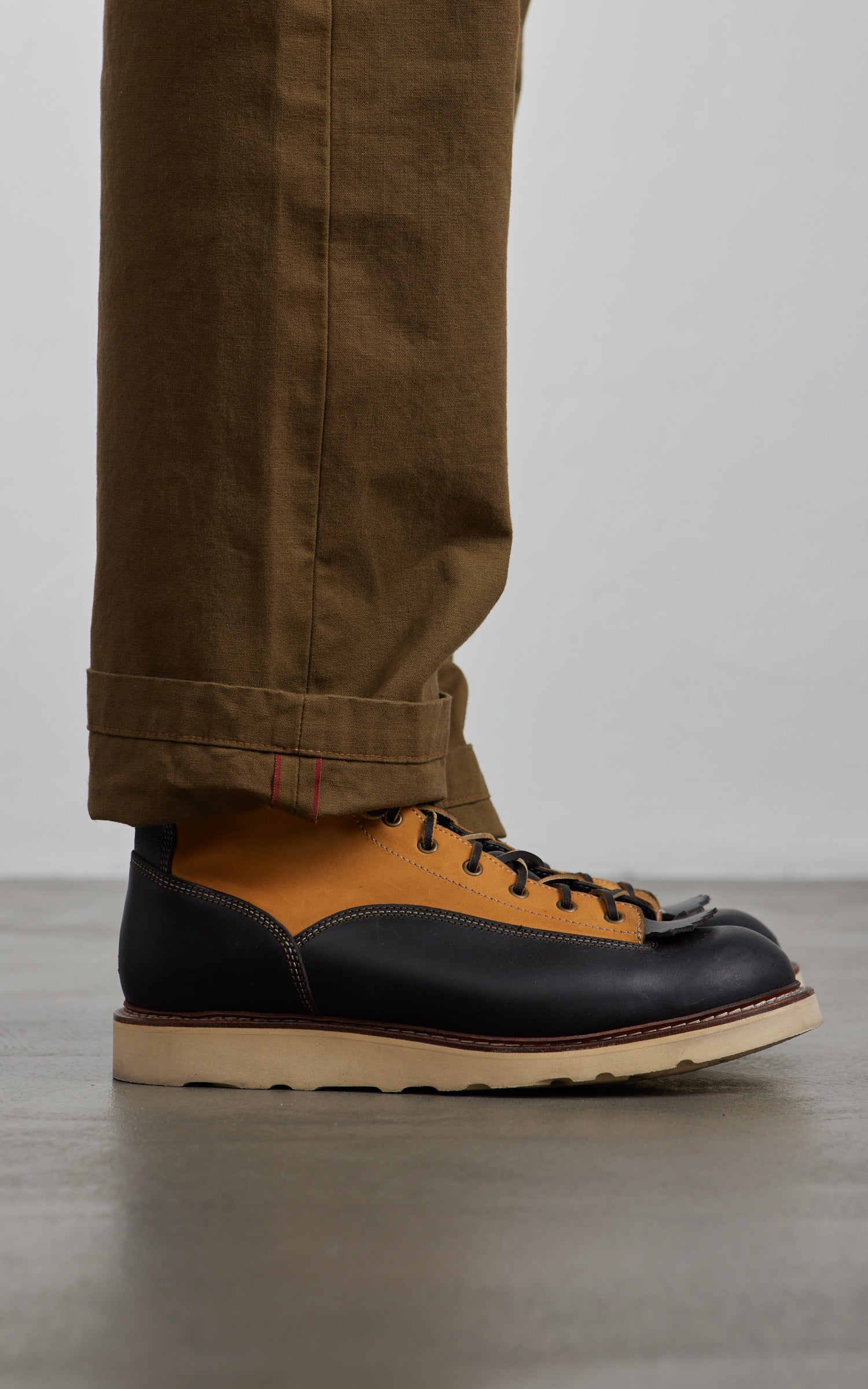 Rogue Territory Fatigue Pants Dyed Canvas Selvedge Golden Brown