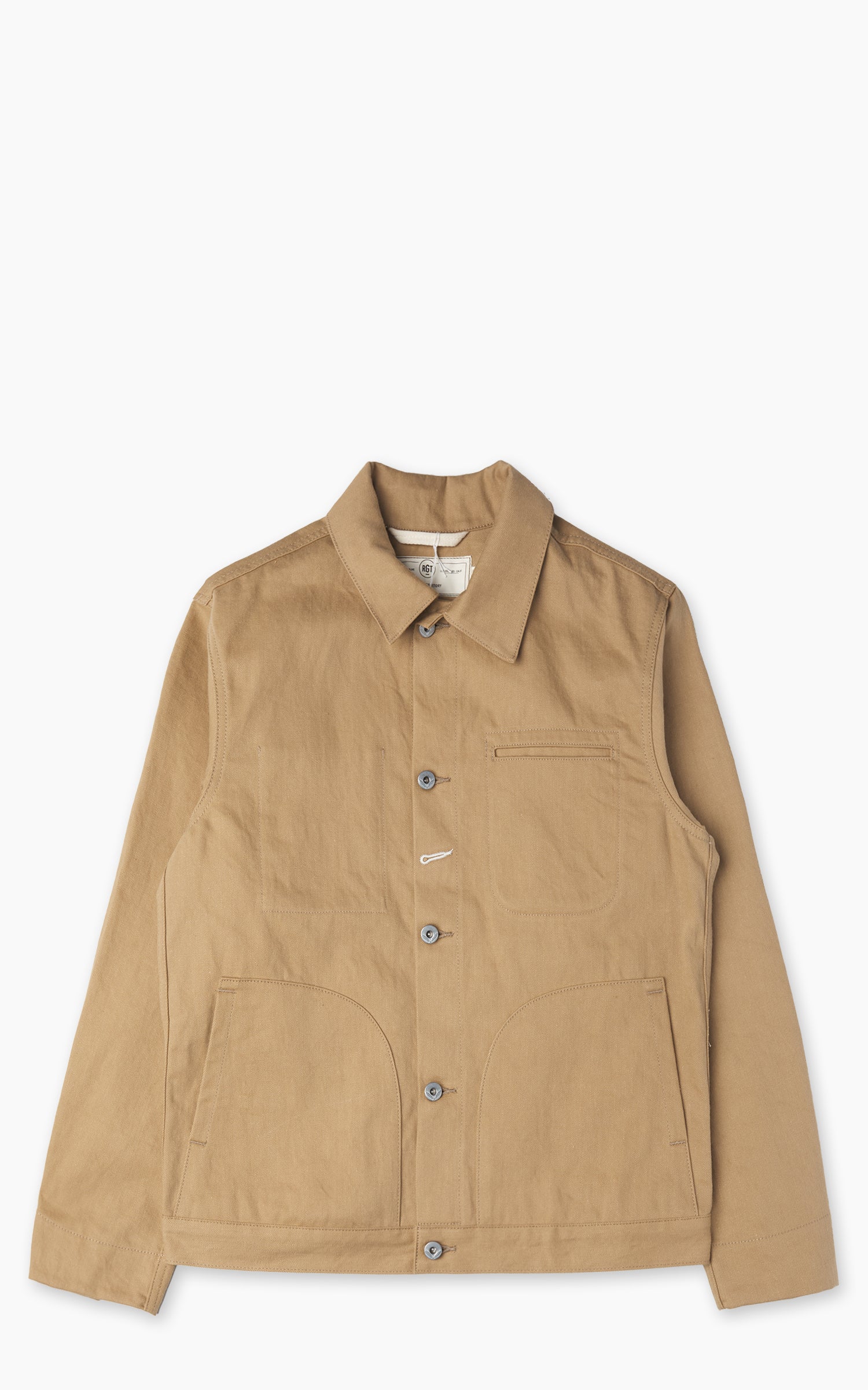 Rogue Territory Supply Jacket Rinsed Selvedge Tan 13.5oz