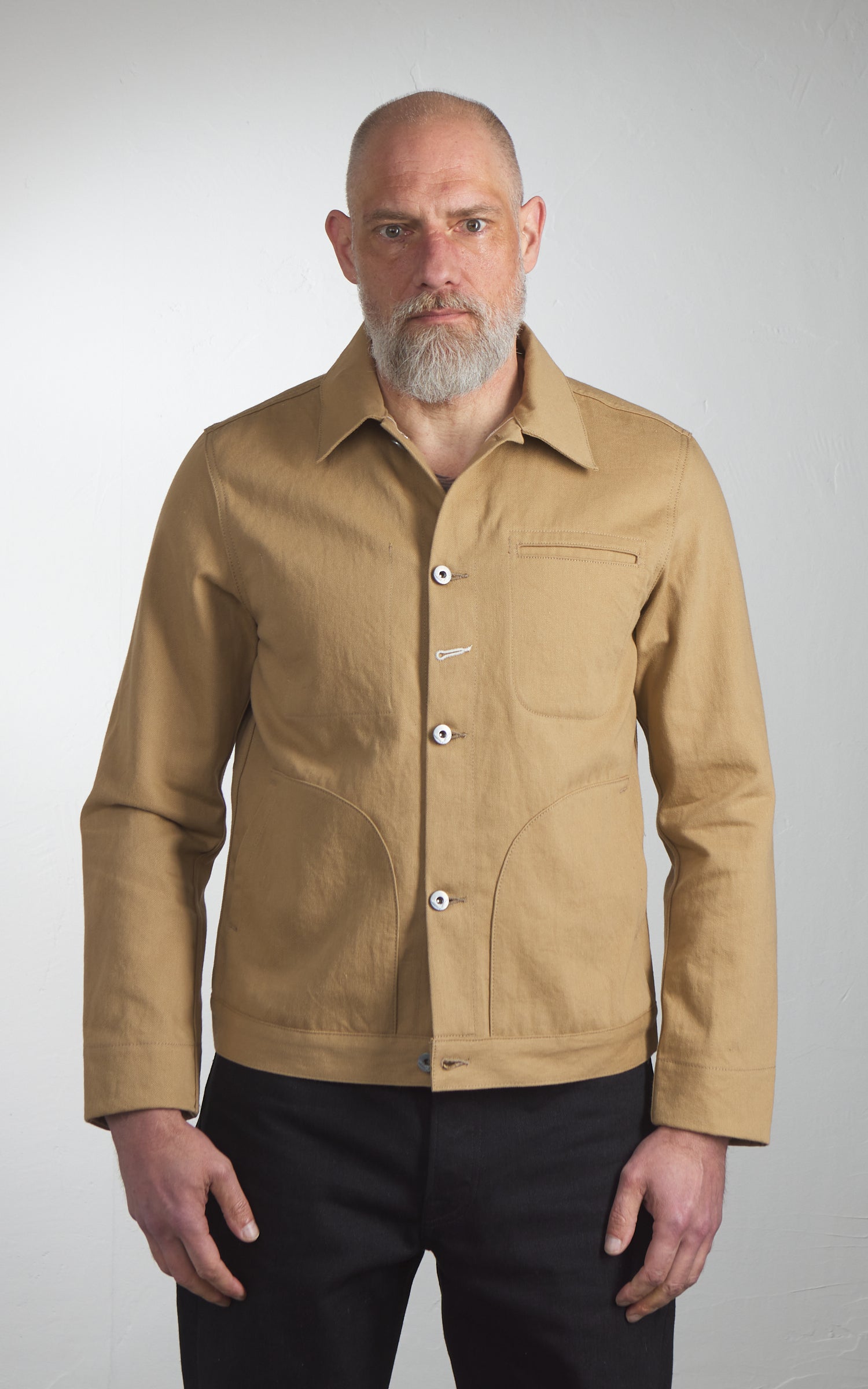 Rogue Territory Supply Jacket Rinsed Selvedge Tan 13.5oz