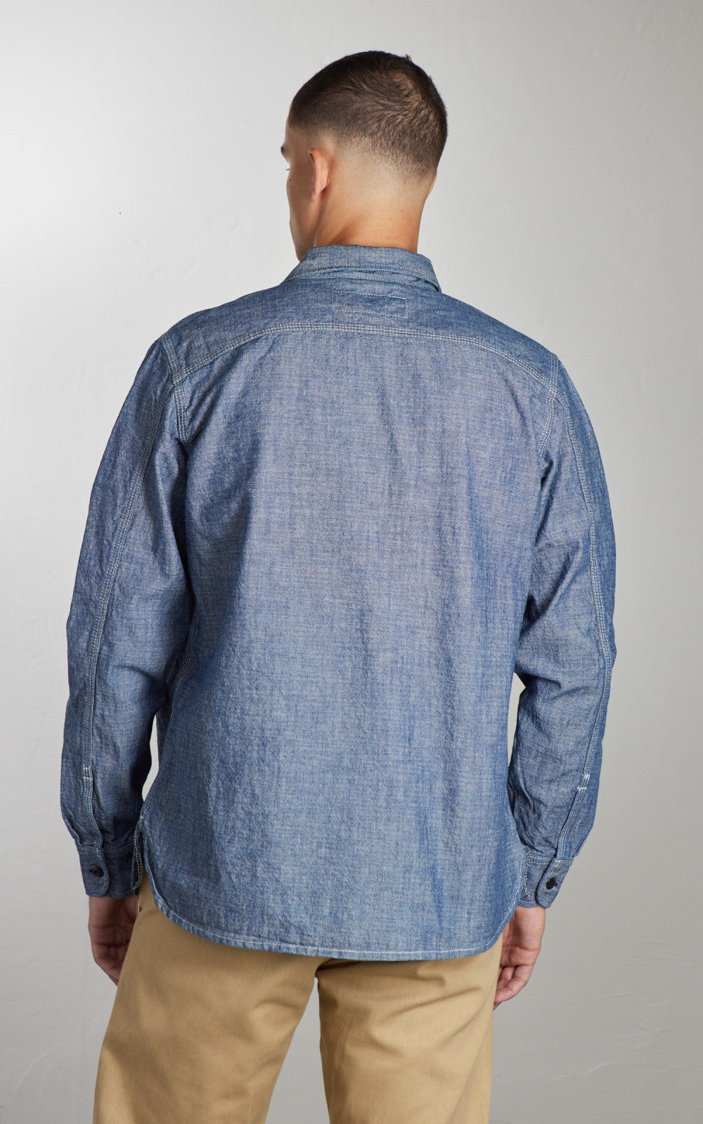 Rogue Territory Work Shirt Rinsed Chambray Indigo