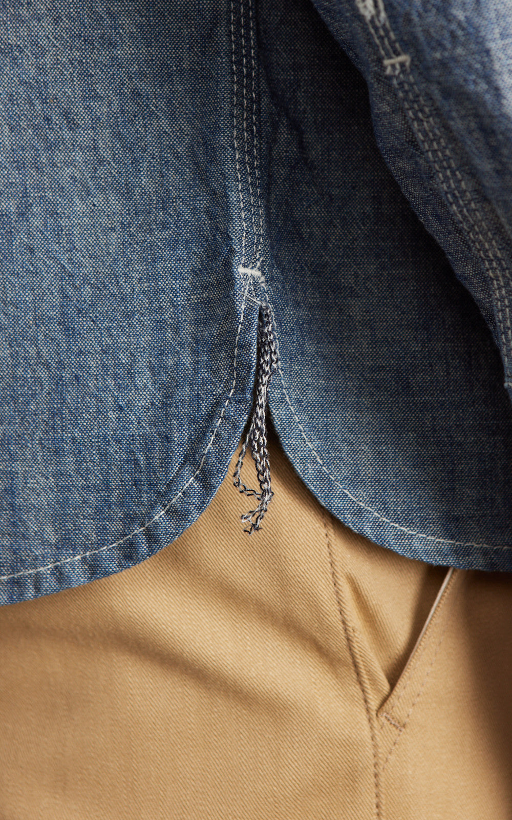 Rogue Territory Work Shirt Rinsed Chambray Indigo