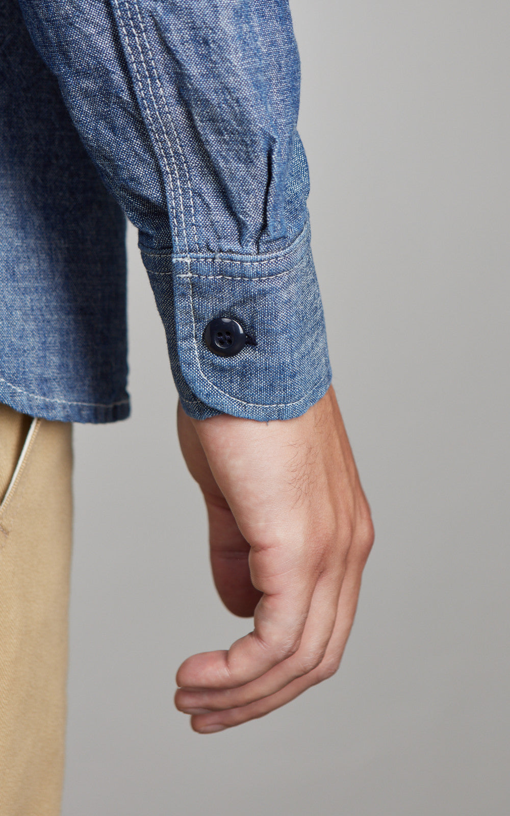 Rogue Territory Work Shirt Rinsed Chambray Indigo