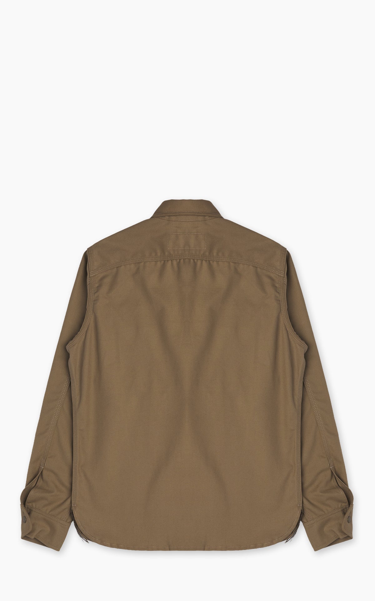 Rogue Territory Work Shirt Selvedge Canvas Dyed Khaki