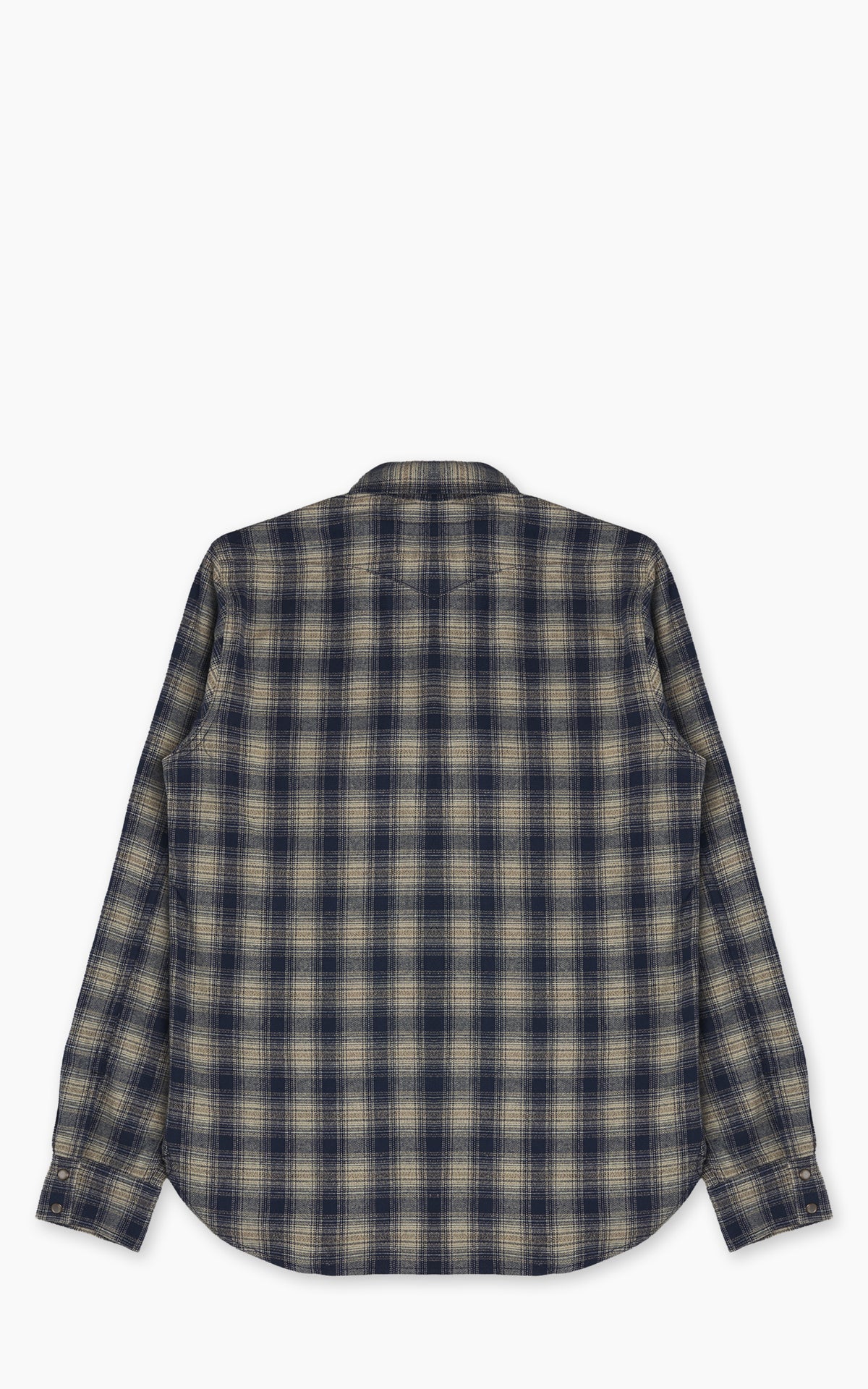 Rogue Territory Western Shirt Navy Plaid