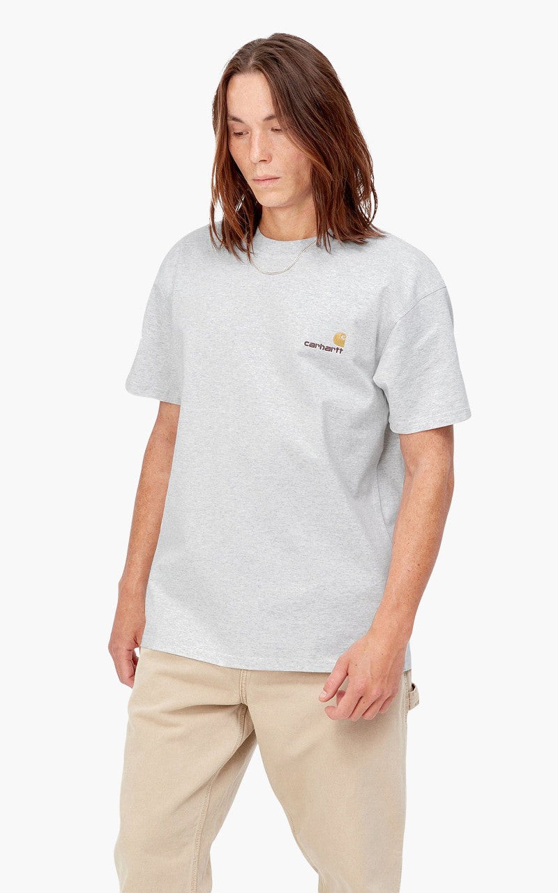 Carhartt WIP S/S American Script T-Shirt Ash Heather