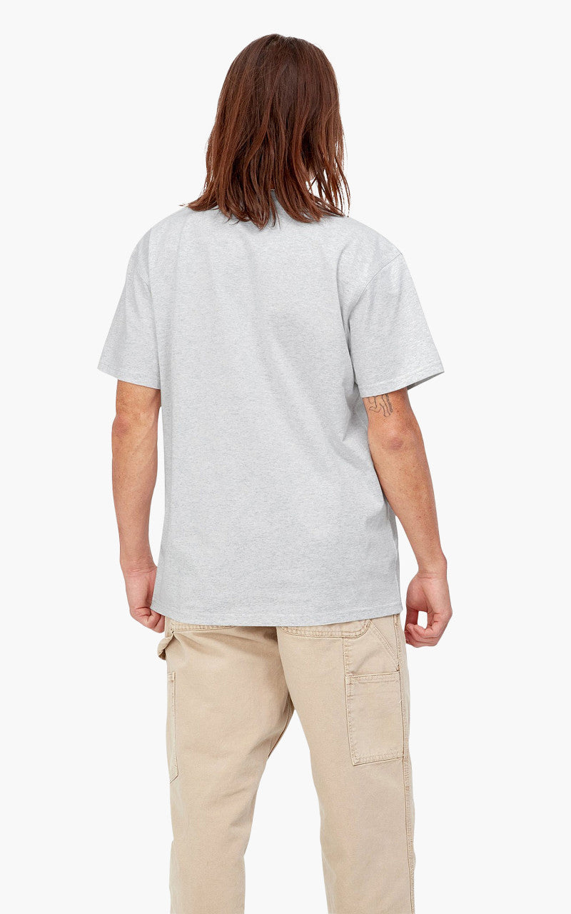Carhartt WIP S/S American Script T-Shirt Ash Heather