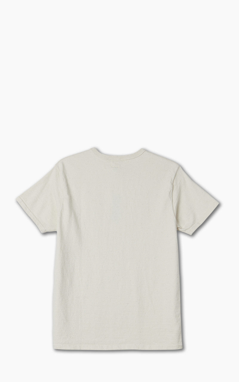 Samurai Jeans SJST-SC01 Japanese Cotton Made Crew Neck Tee Natural